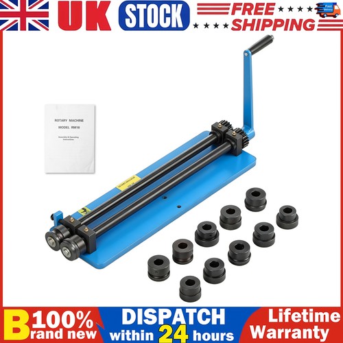 Metal working bead roller - working,